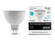 Лампа Gauss LED Elementary MR16 7W GU5.3 4100К 1/10/100