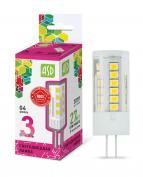 Лампа светодиод. ASD LED-JC-standard 3Вт 12В G4 270Лм 4000К(1/20/200)