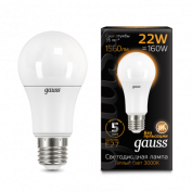 Лампа Gauss LED A70 22W E27 3000K 1/10/50