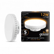 Лампа Gauss LED GX70 12W AC150-265V 2700K 1/10/50