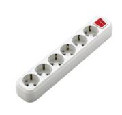 Колодка удл.MAKEL MGP231 6 гн.c/з, с выкл.(12шт)