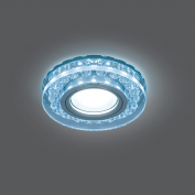 Св-к Backlight BL045 Кругл. Кристалл/Хром, Gu5.3, LED 4100K  (1/40шт)