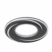 Св-к Aluminium AL016 Круг. Черный/Хром, Gu5.3 (1/100шт) снят