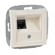 Дуэт Розетка комп RJ-45 кат 5е крем