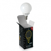 Лампа КЛЛ Gauss шар 13W 2700K E14 1/10/50