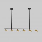 Подвес LED 20252/6 черный/латунь