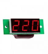 Вольтметр ВМ-19 220В без корпуса красный DigiTOP