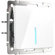 Веркель Выключатель 1-кл. проходн. с подсв.(белый)WL01-SW-1G-2W-LED