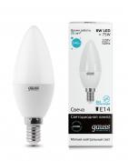 Лампа Gauss LED Elementary Candle 8W E14 4100K 1/10/50