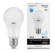 Лампа Gauss Elementary LED A60 20W E27 6500K 1/10/50