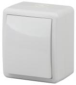 ЭРА Переключатель IP54, 10АХ-250В, ОУ, Эксперт, белый 1/16