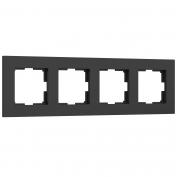 Веркель Рамка 4-я Slab (черный софт) W0042908