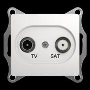 Глосса Роз-ка TV-SAT одиночная белая СНЯТ
