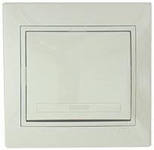 Лезард Выключатель 1-й крем с вставкой.1/10/120