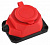 Колодка каучуковая с/з 1гн 16A IP44 красная K-1e-RED-IP44 ЭРА 1/24